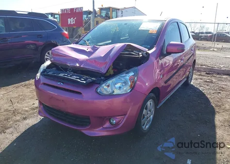 2015 Mitsubishi Mirage Es/Rf z USA, uszkodzony, nr VIN ML32A4HJ0FH004427